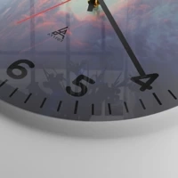 Clock face with numbers