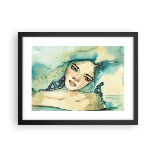 Poster in black frame - Am I Blue? - 40x30 cm