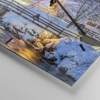 Clock face with lines