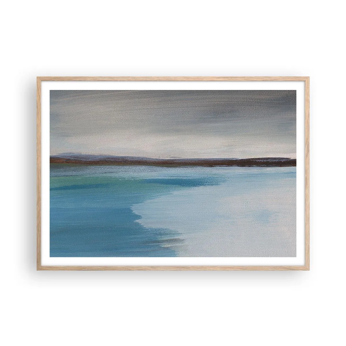 Poster in light oak frame - Horizontal Landscape - 100x70 cm