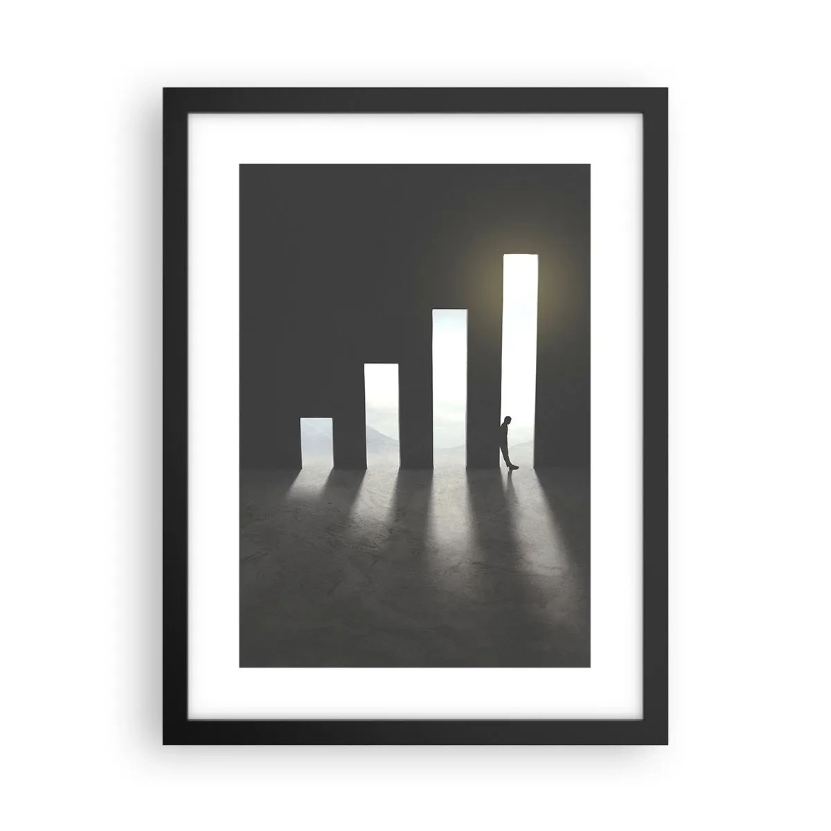 Poster in black frame - Success - Impression - 30x40 cm