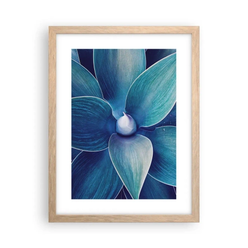 Poster in light oak frame - Blue from the Sky - 30x40 cm
