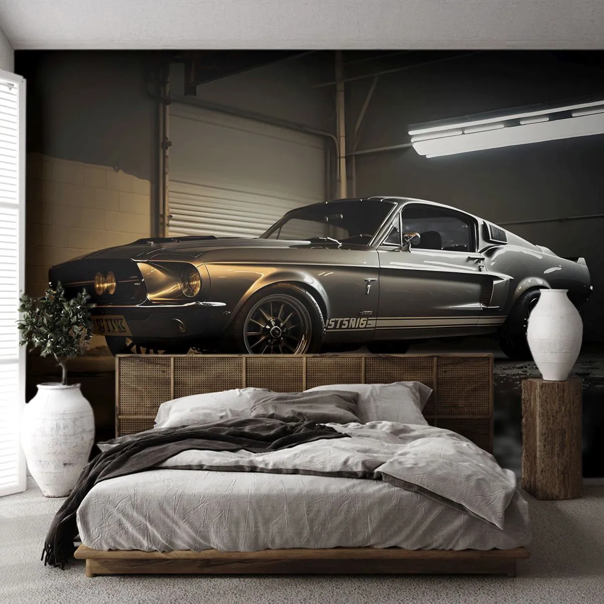 Photo Wallpaper Standard Eco - Back to the Future - Sports car, Retro, Classic - 350x256 cm