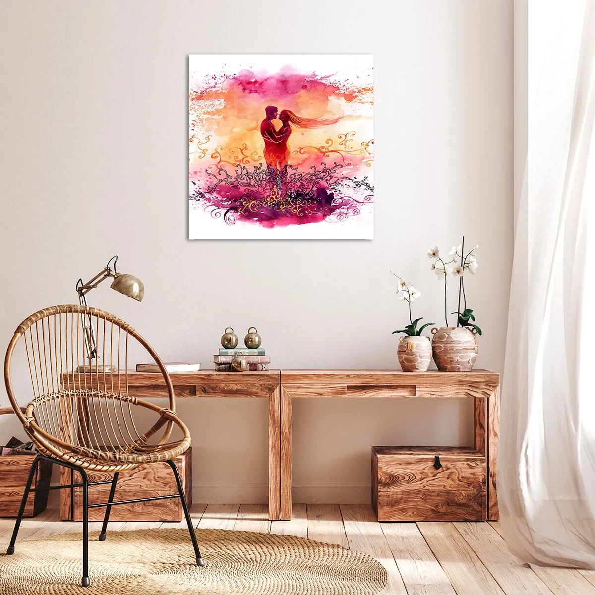 Canvas picture - One Heart! It Is All I Need… - 30x30 cm