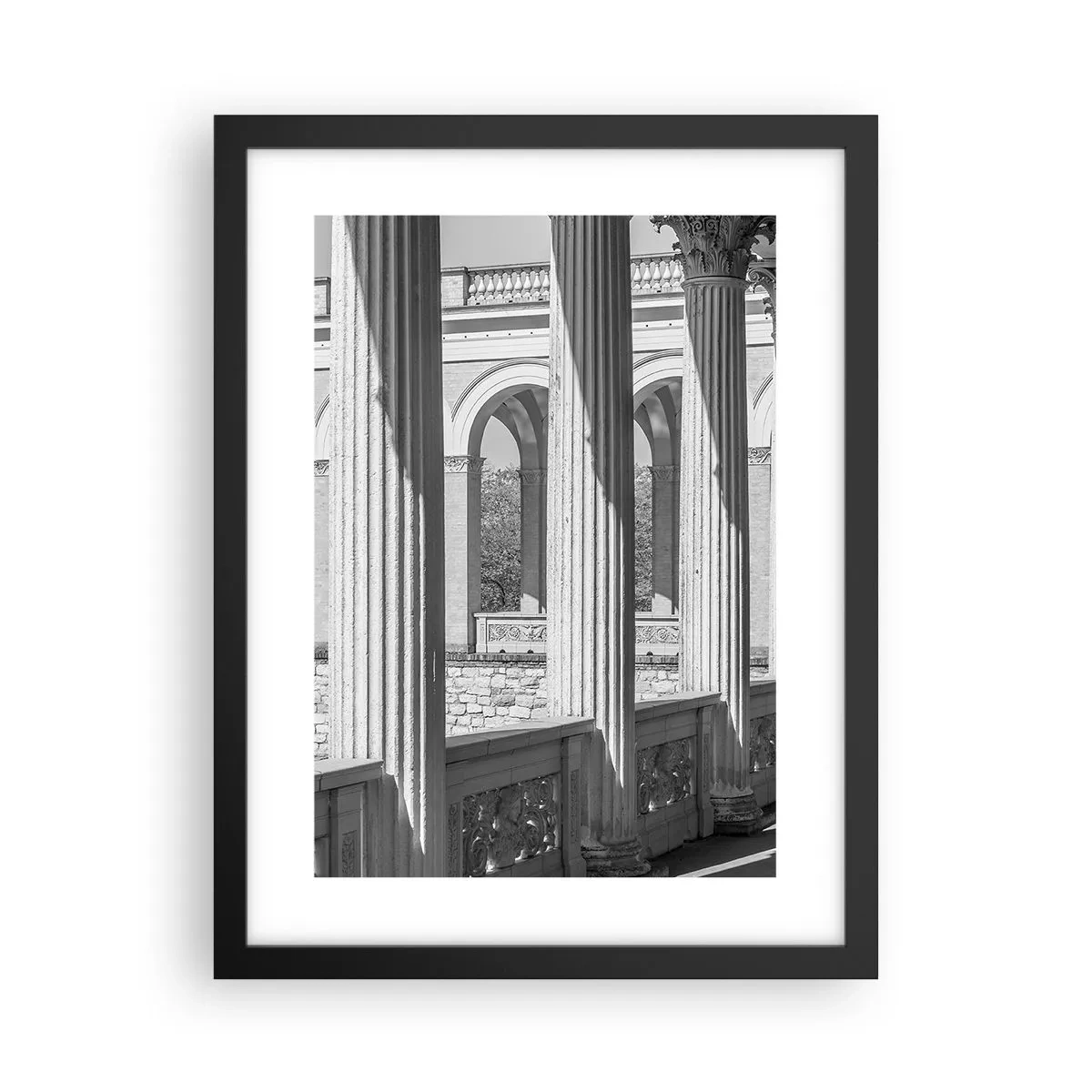 Poster in black frame - Sunny Arcade - 30x40 cm