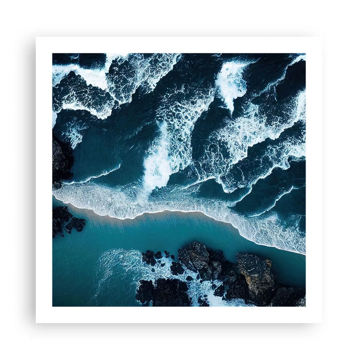 Poster - Envelopped by Waves - 60x60 cm