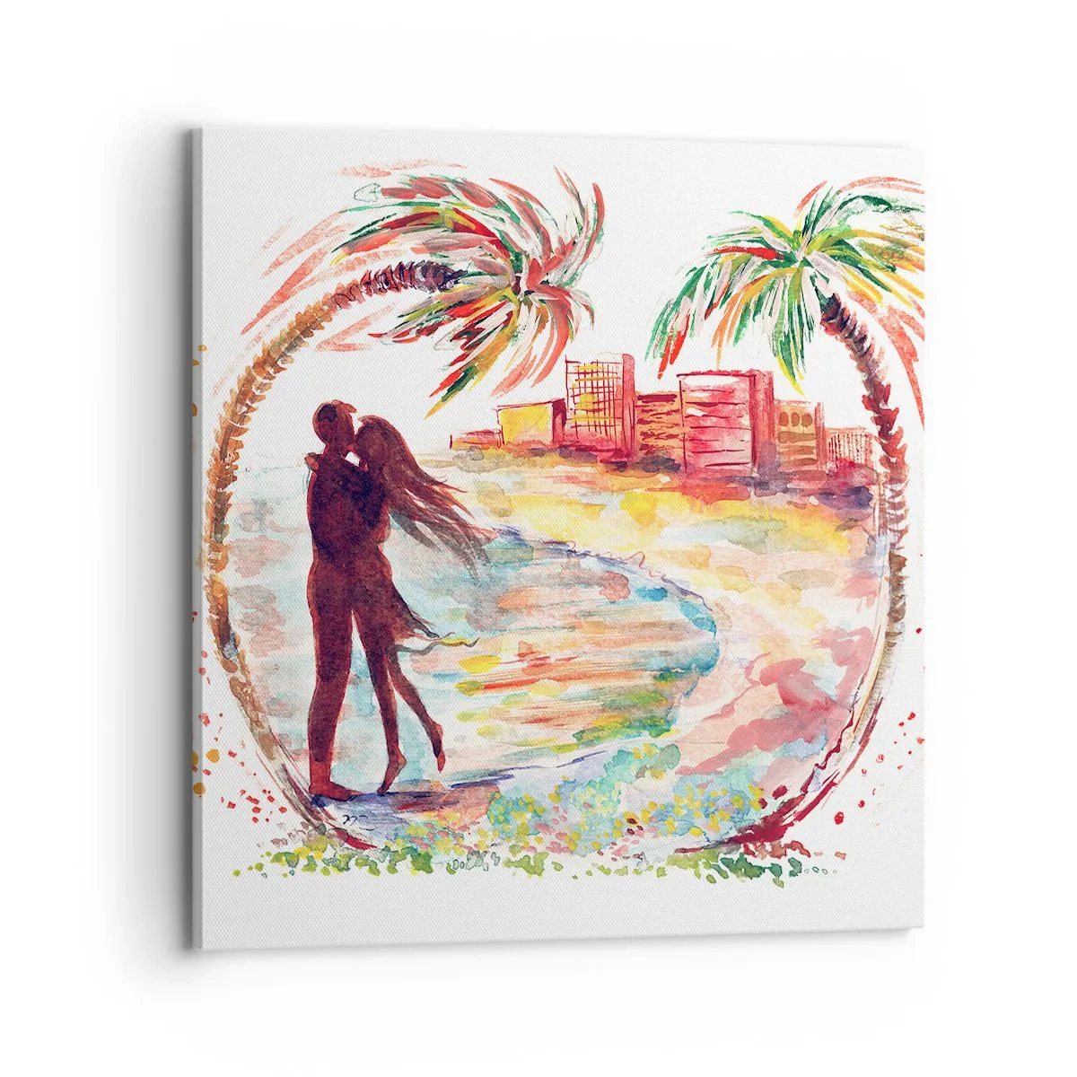 Canvas picture - Romantic Holiday - 70x70 cm