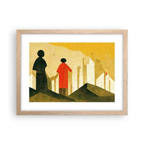 Poster in light oak frame - Still a Long Way - 40x30 cm