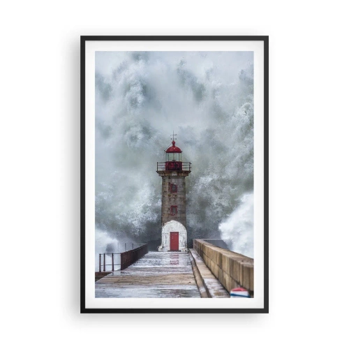 Poster in black frame - Roar of Waters, Whirr of the Wind - 61x91 cm