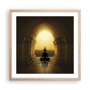 Poster in light oak frame - Full Harmony - 50x50 cm