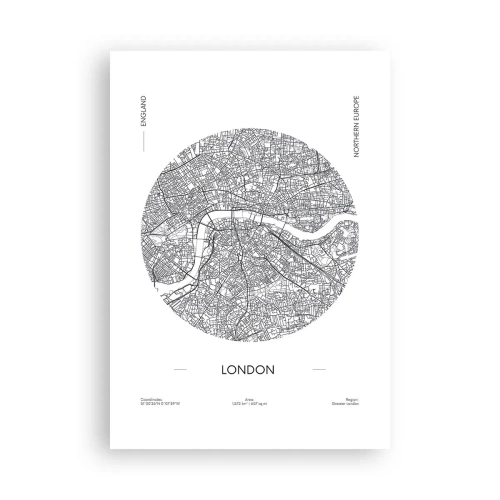 Poster - Anatomy of London - 70x100 cm