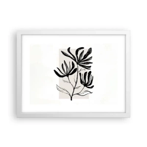 Poster in white frmae - Sketch for a Herbarium - 40x30 cm