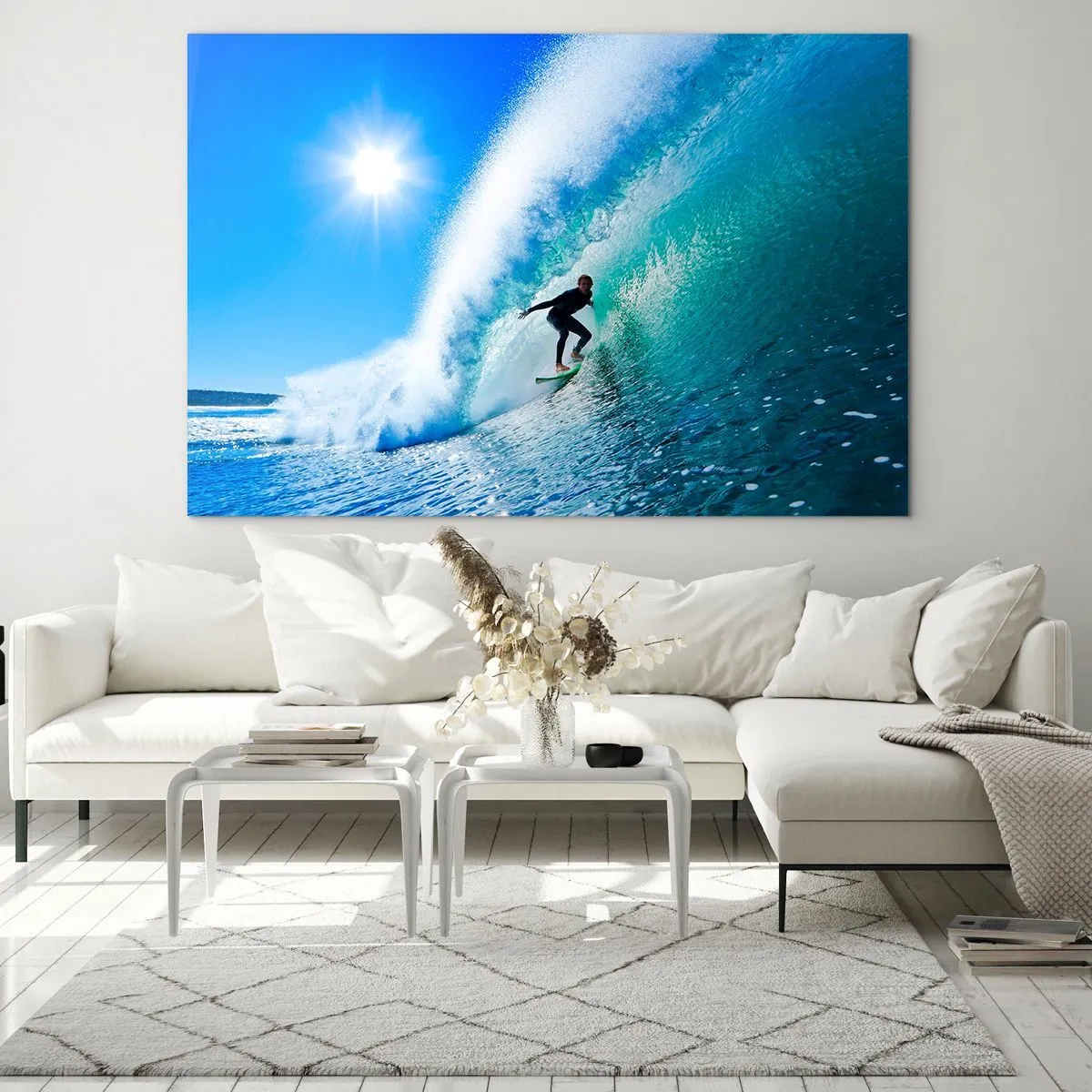 Glass picture - Across Great Blue - 100x70 cm