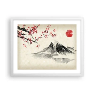 Poster in white frmae - Love Japan - 50x40 cm