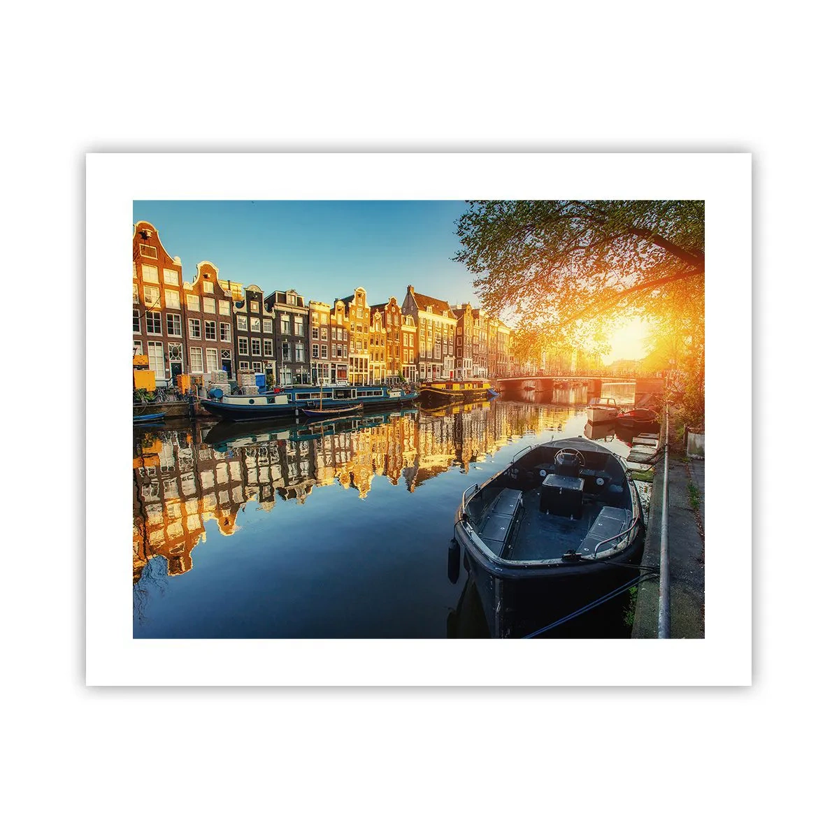 Poster - Morning in Amsterdam - 50x40 cm