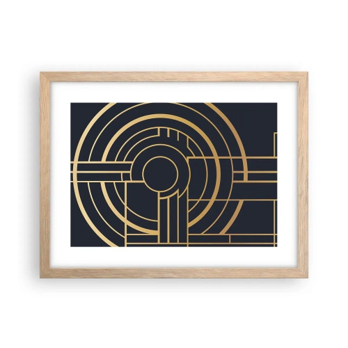 Poster in light oak frame - Tour of Things - 40x30 cm