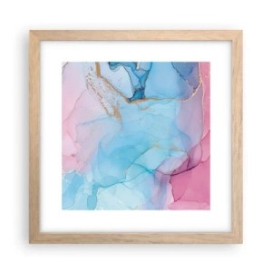Poster in light oak frame - Encounter and Permeation - 30x30 cm