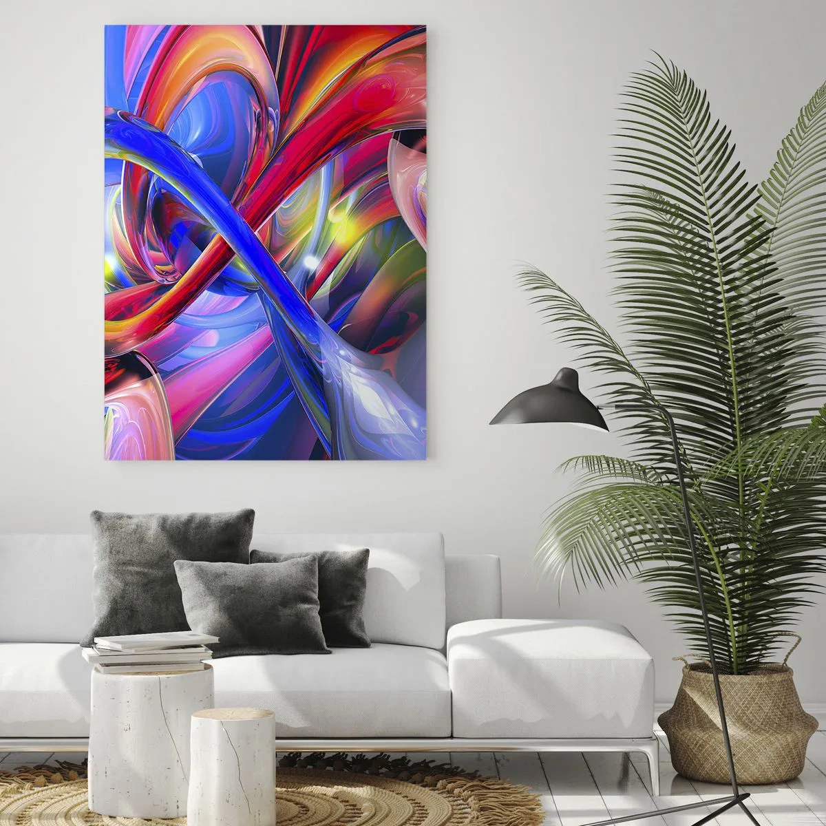 Glass picture - Dance of Colours - 80x120 cm