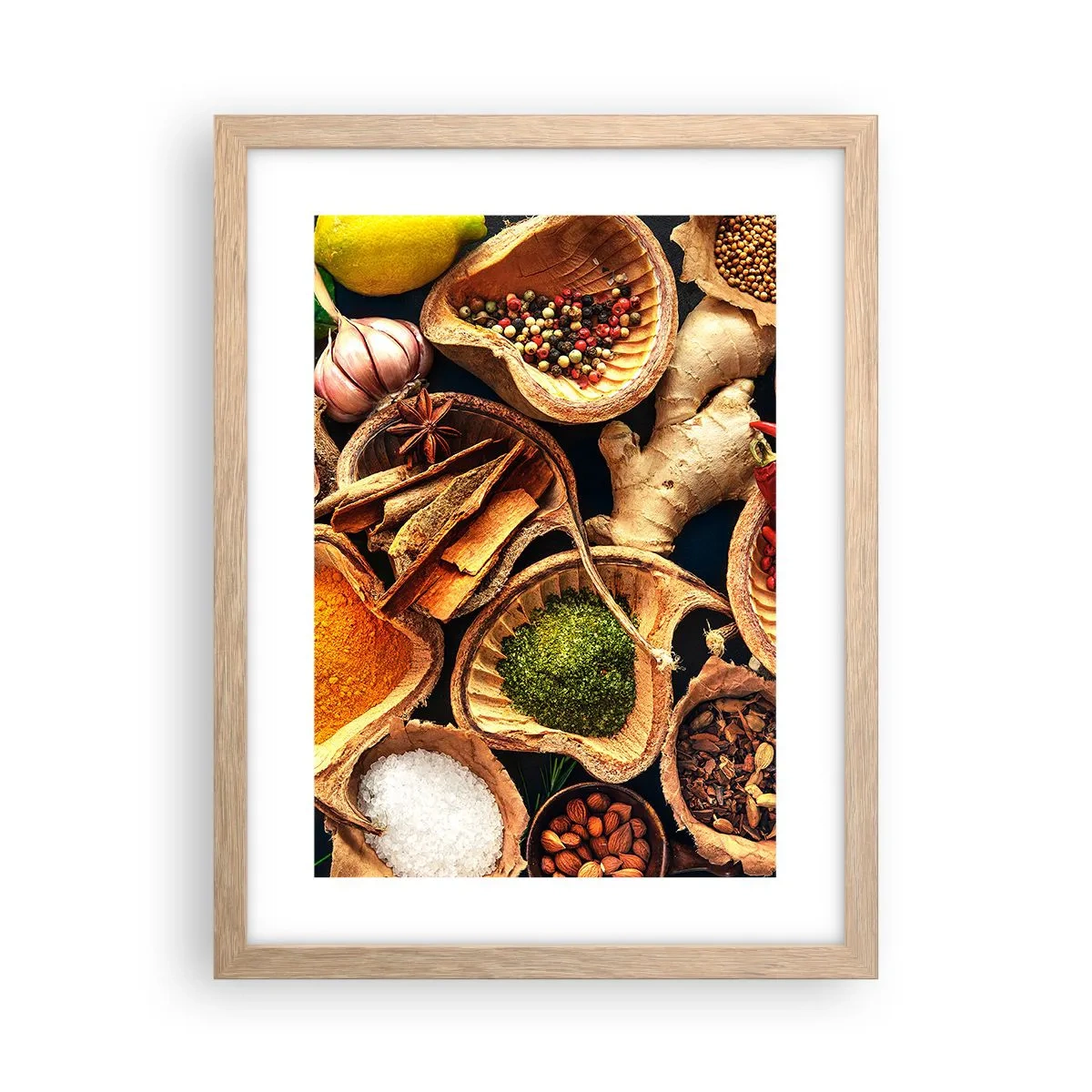 Poster in light oak frame - Take What You Want - 30x40 cm