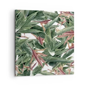Canvas picture - Emerald and Lilac Thicket - 50x50 cm