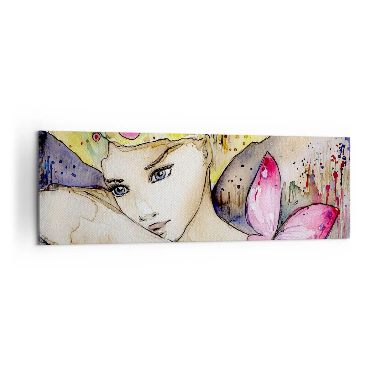 Canvas picture - Butterfly Princess - 160x50 cm