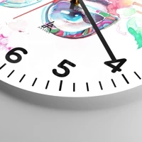 Clock face with numbers