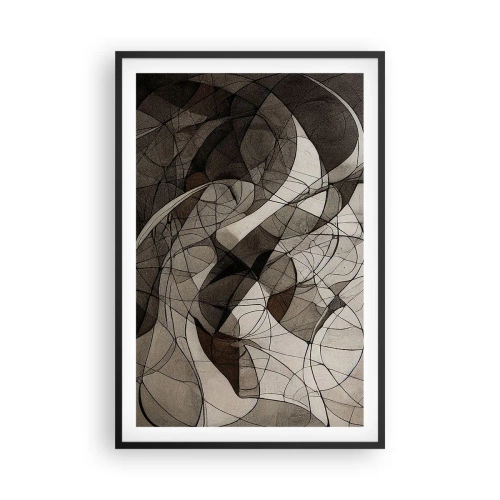 Poster in black frame - Circulation of the Colours of the Earth - 61x91 cm