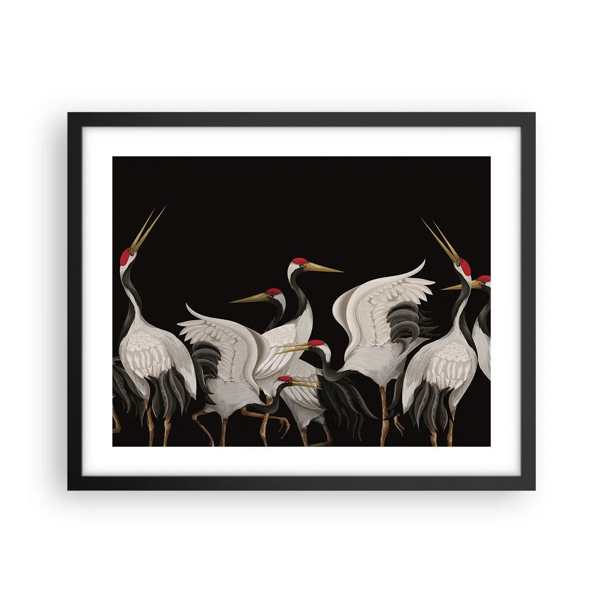 Poster in black frame - Bird Affairs - 50x40 cm
