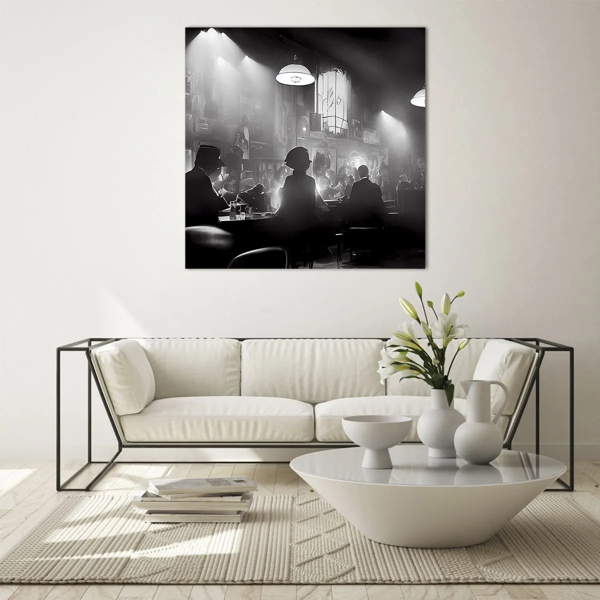 Glass picture - In Jazz Ambiance - 70x70 cm