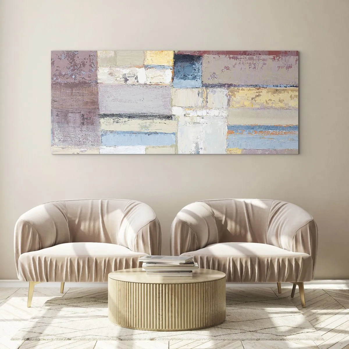 Glass picture - Calm of Geometry - 160x50 cm