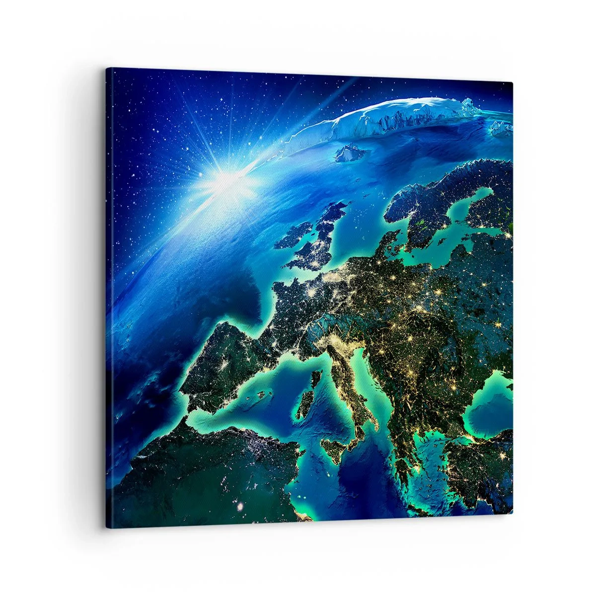 Canvas picture - Sparkling Europe - 60x60 cm