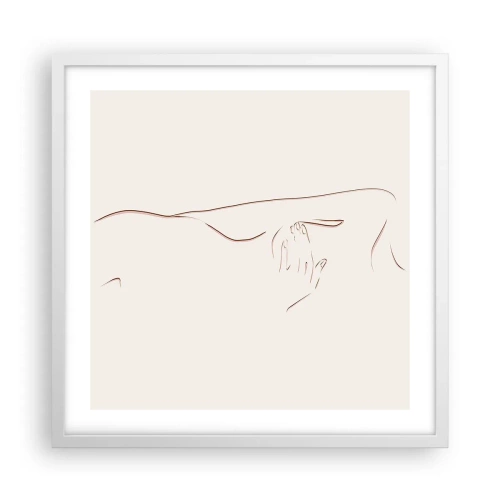Poster in white frmae - Shape of Desire - 50x50 cm