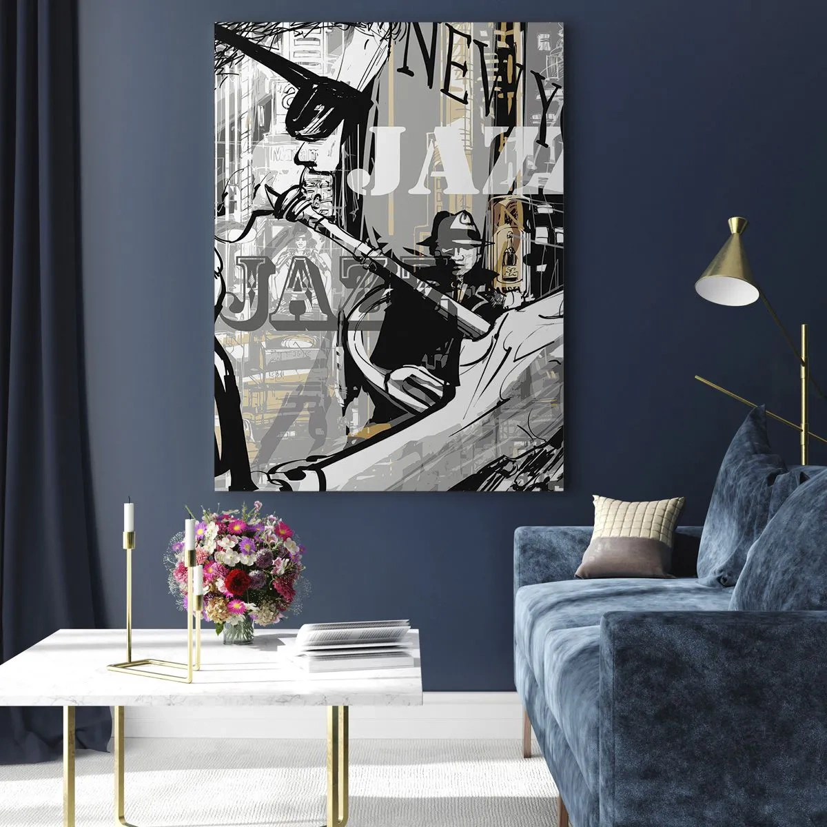 Glass picture - In the Rhythm of New York - 50x70 cm