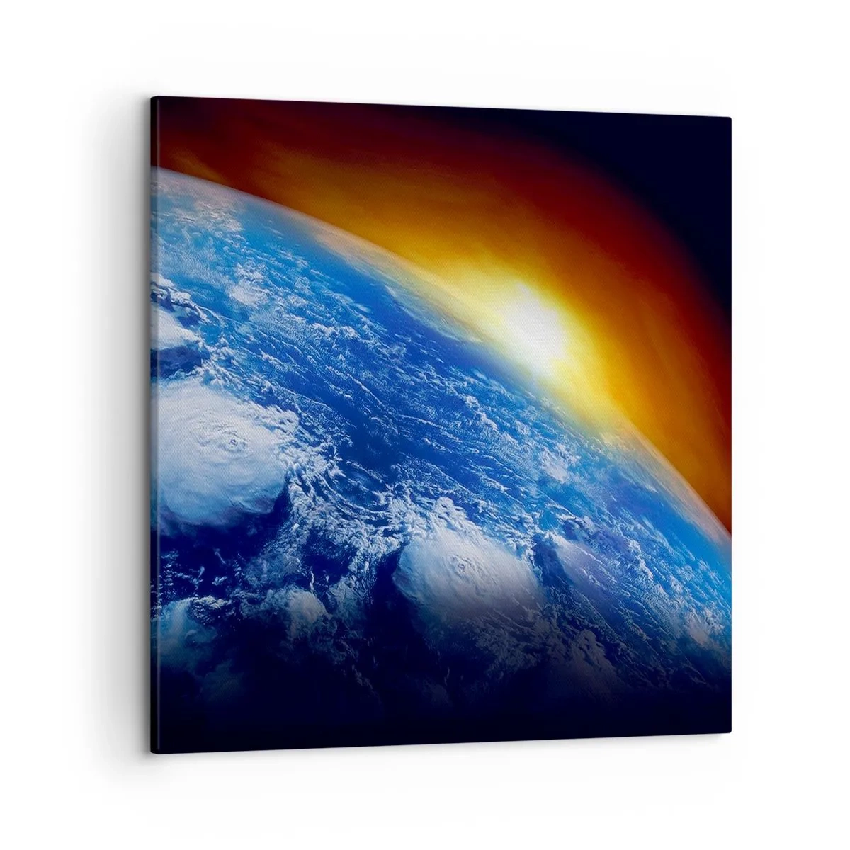 Canvas picture - Sunrise by the Blue Planet - 50x50 cm