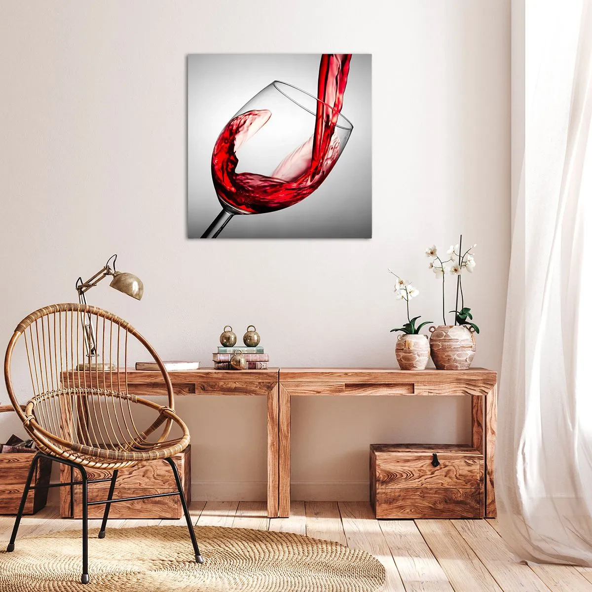 Canvas picture - Colour - Movement - Sound - 40x40 cm