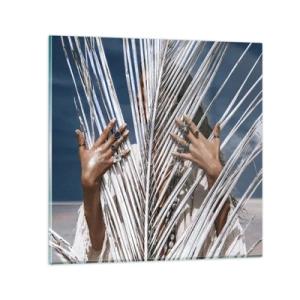 Glass picture - Shaman's Girlfriend? - 50x50 cm