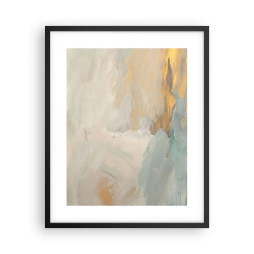 Poster in black frame - Abstract: Land of Gentleness - 40x50 cm