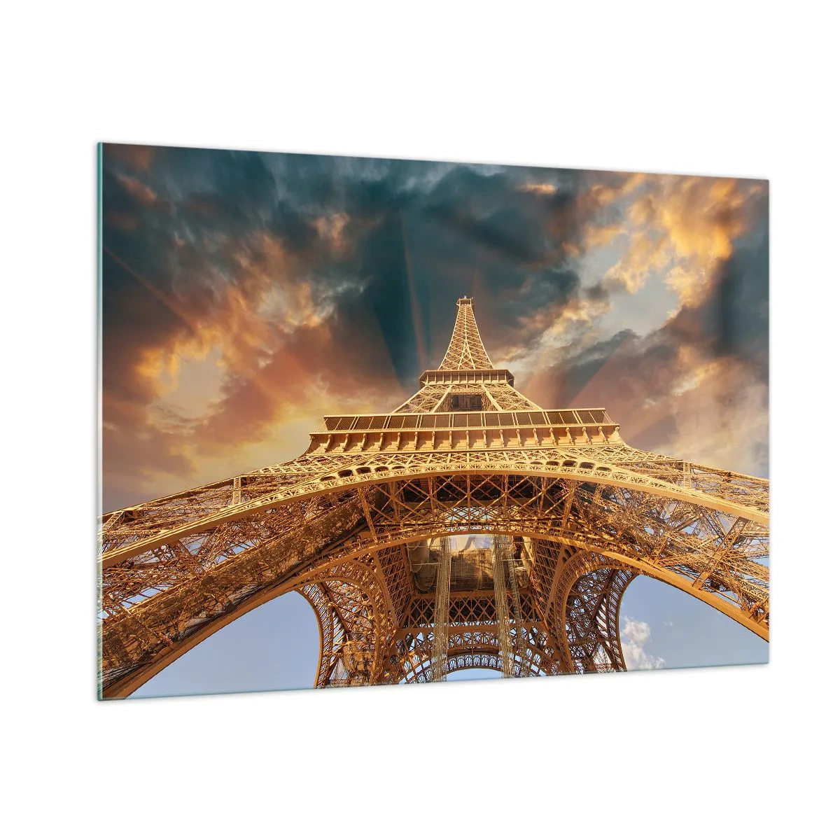 Glass picture - Man Has Reached the Clouds - 100x70 cm