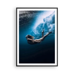Poster in black frame - Contemporary Syren - 70x100 cm