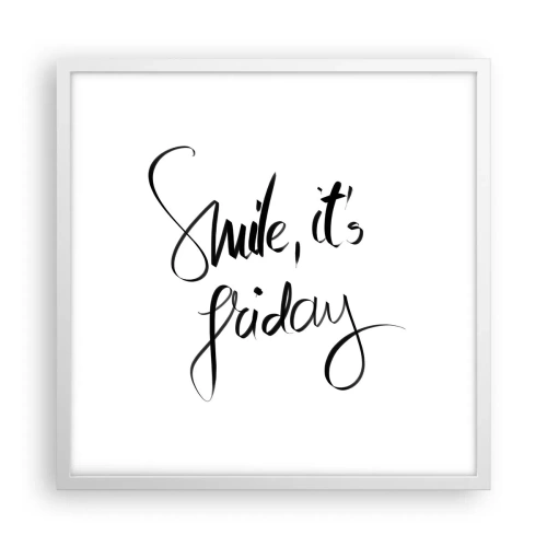 Poster in white frmae - True Joy - 50x50 cm