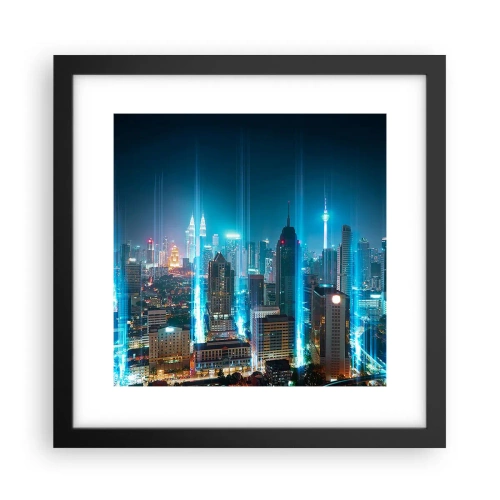 Poster in black frame - Berlin Lights - 30x30 cm