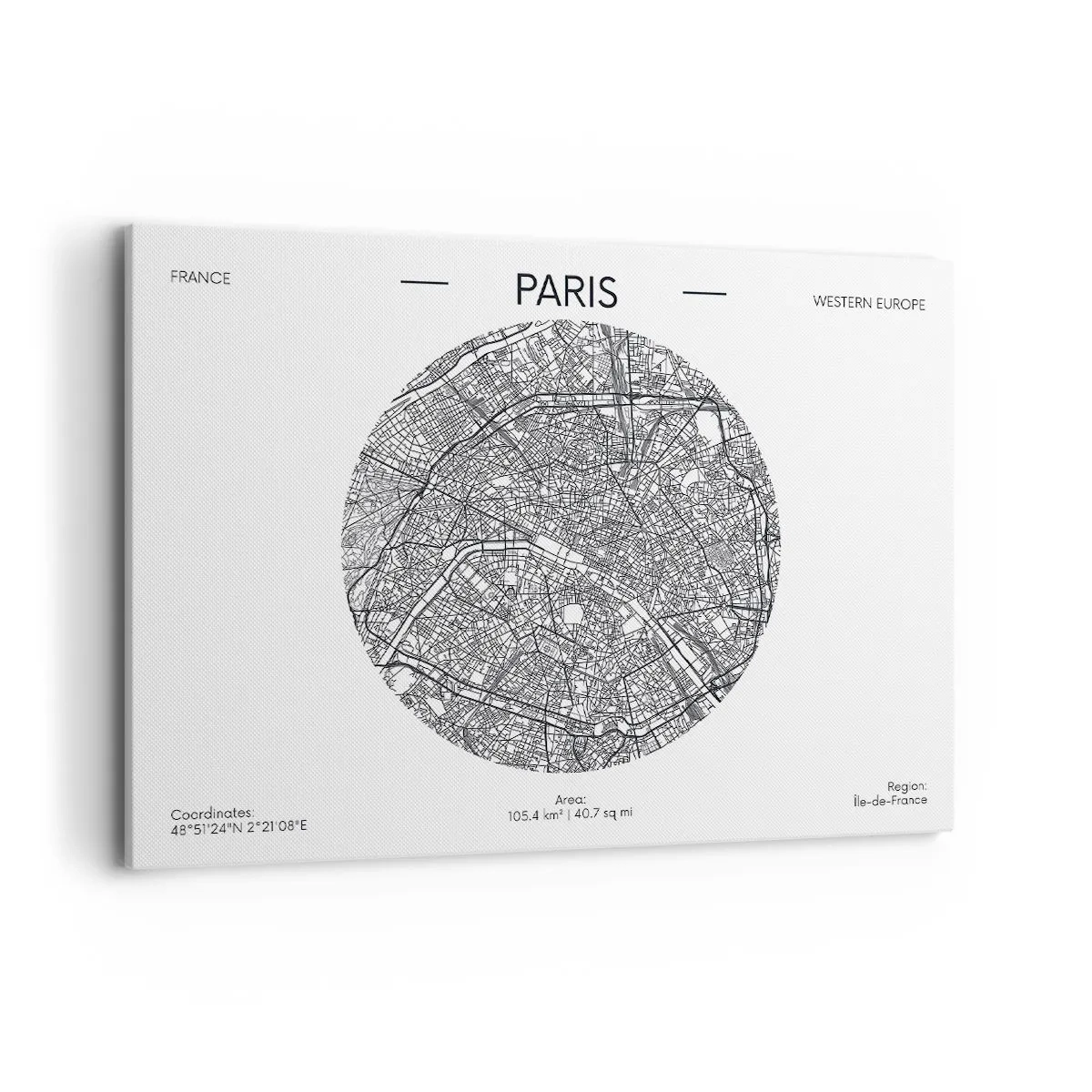 Canvas picture - Anatomy of Paris - 100x70 cm