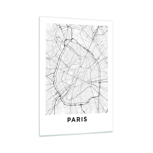 Glass picture - Flower of Paris - 70x100 cm