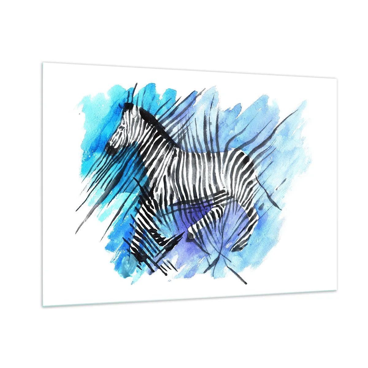 Glass picture - Hidden in Stripes - 100x70 cm