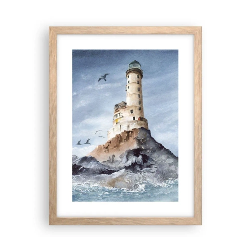 Poster in light oak frame - Invincible - 30x40 cm