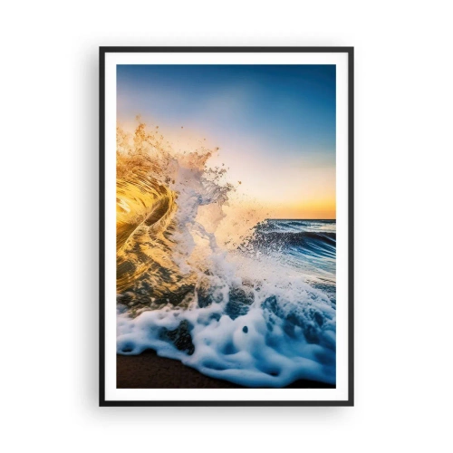 Poster in black frame - Playing with Sand - 70x100 cm