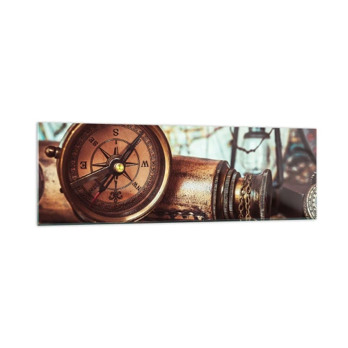 Glass picture - Pirate Adventure in the Caribbean - 160x50 cm