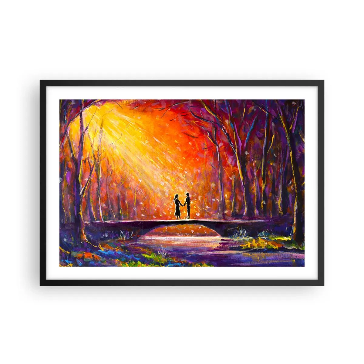 Poster in black frame - Heaven Loves Them Too - 70x50 cm