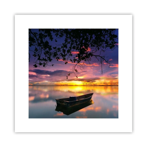 Poster - Serenity of the Lake - 30x30 cm