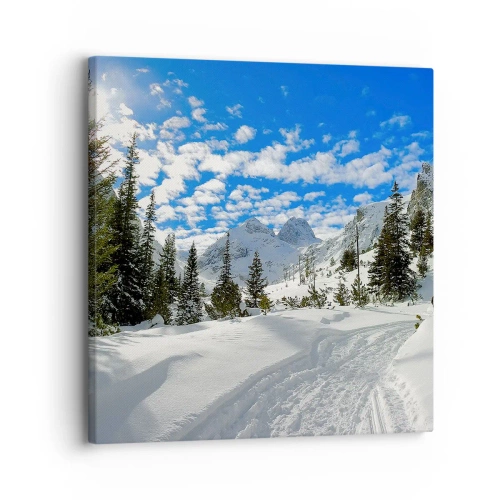 Canvas picture - In Snow and in the Sun - 30x30 cm